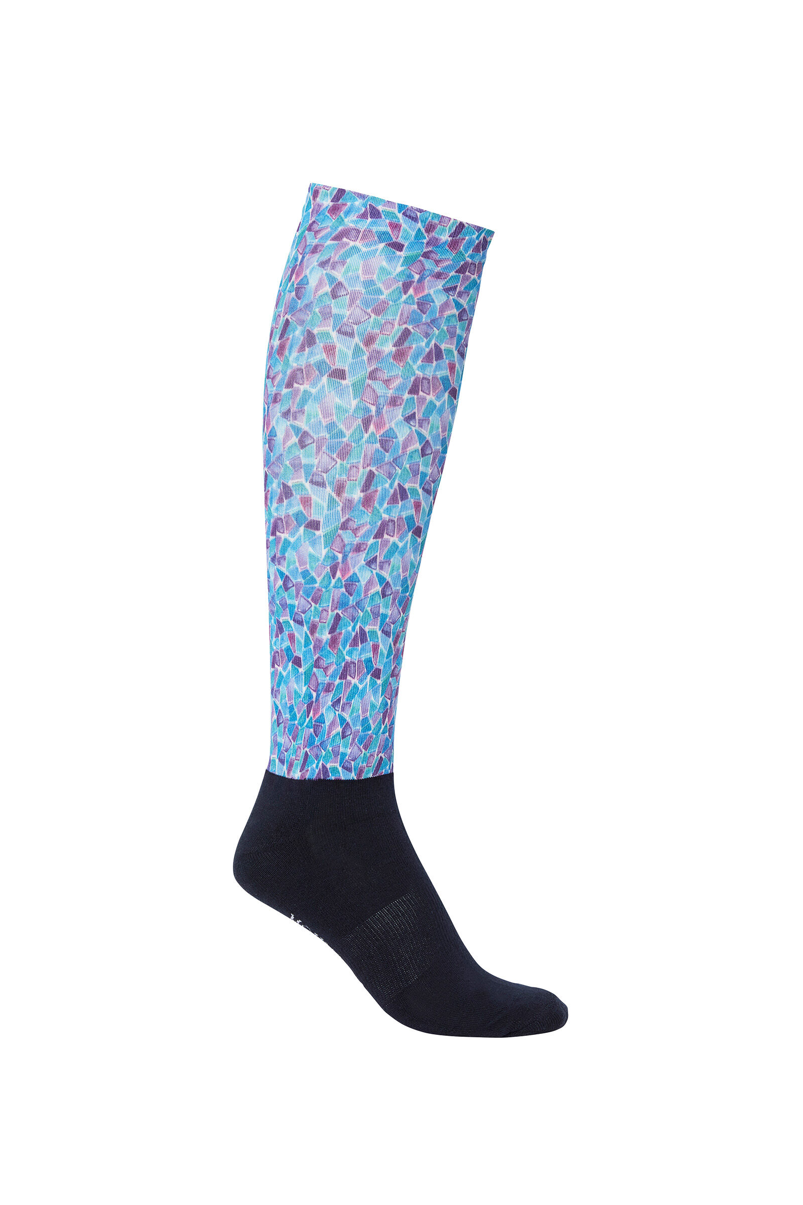 TWIN PACK ELICO TUSCANY LADIES HORSE RIDING LONG SOCKS 