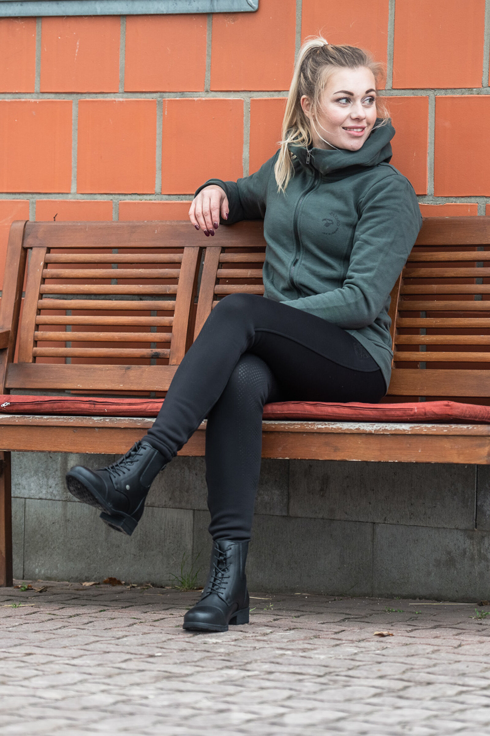 Suedwind Footwear Nova Back Zip Lace Vegan Jodhpur Boots horze
