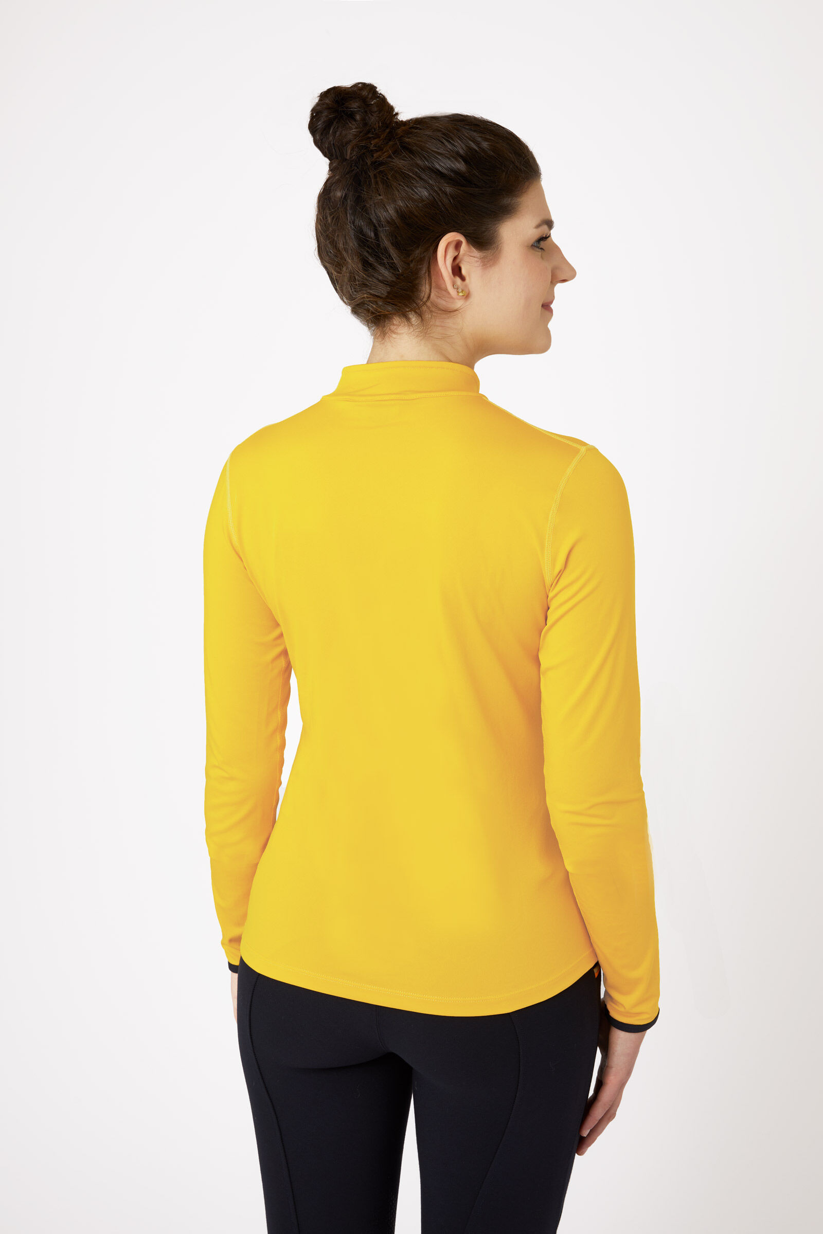 Long sleeve yellow top shirt womens
