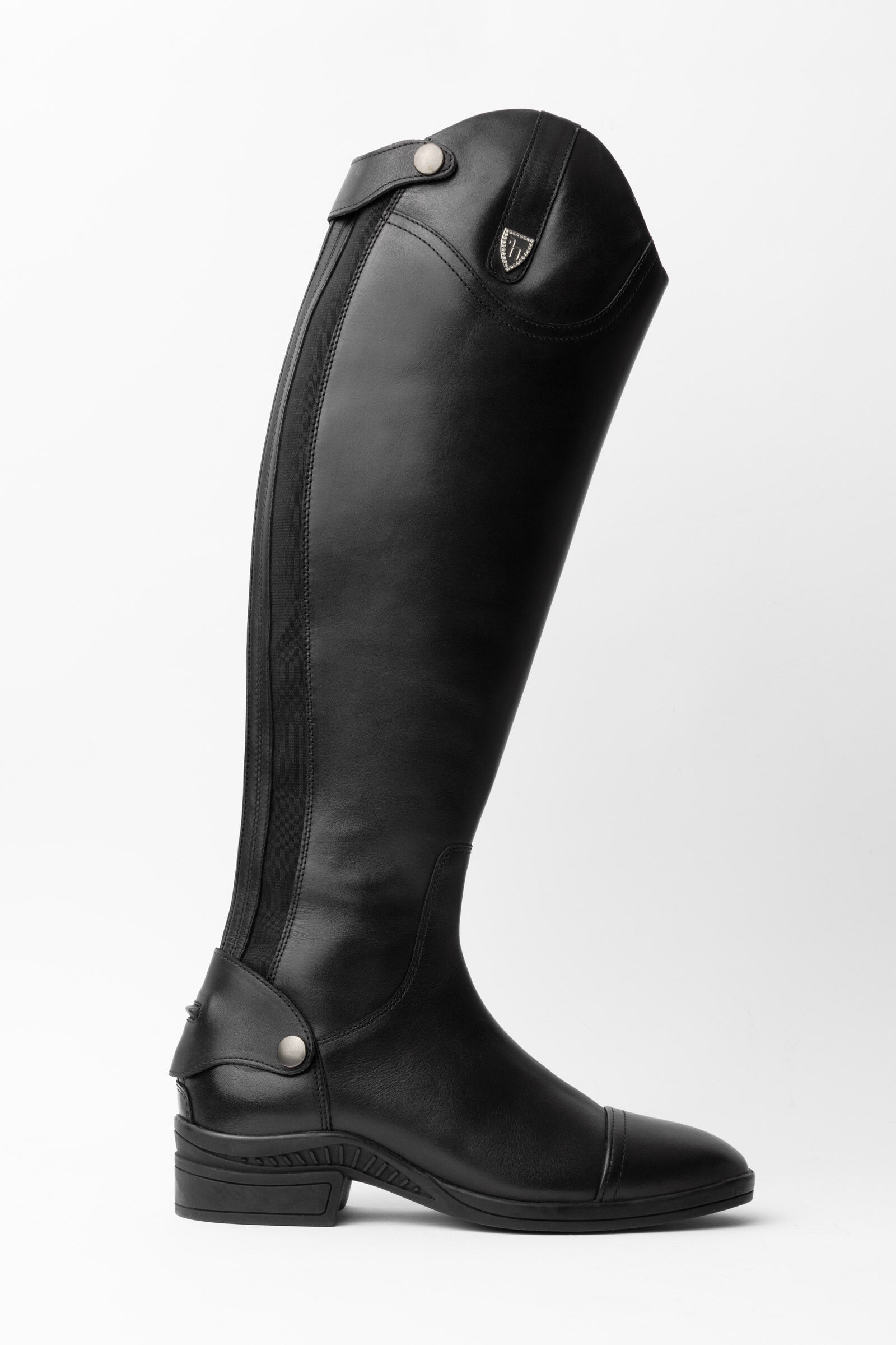 black leather riding boots on sale