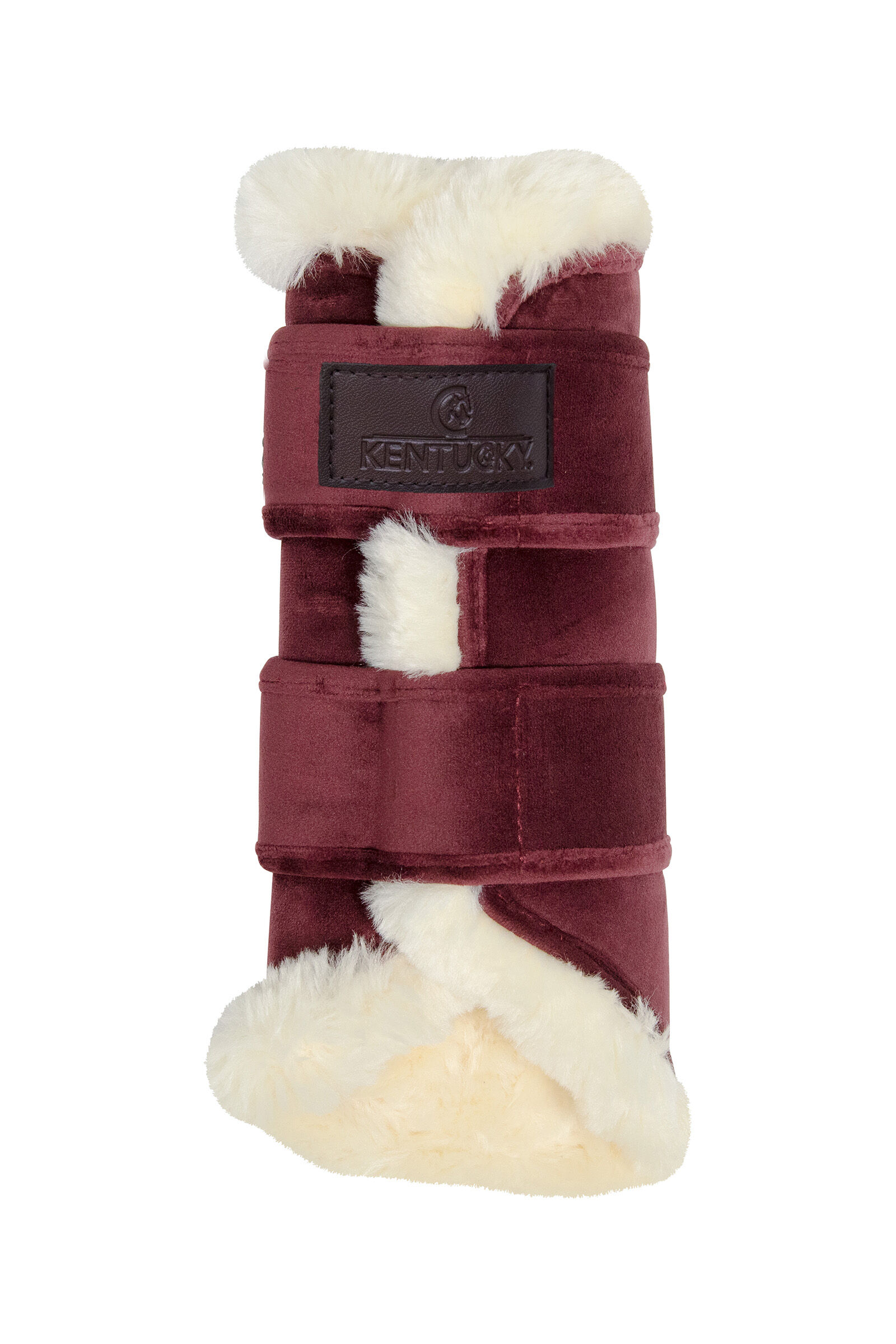 Maroon top horse boots