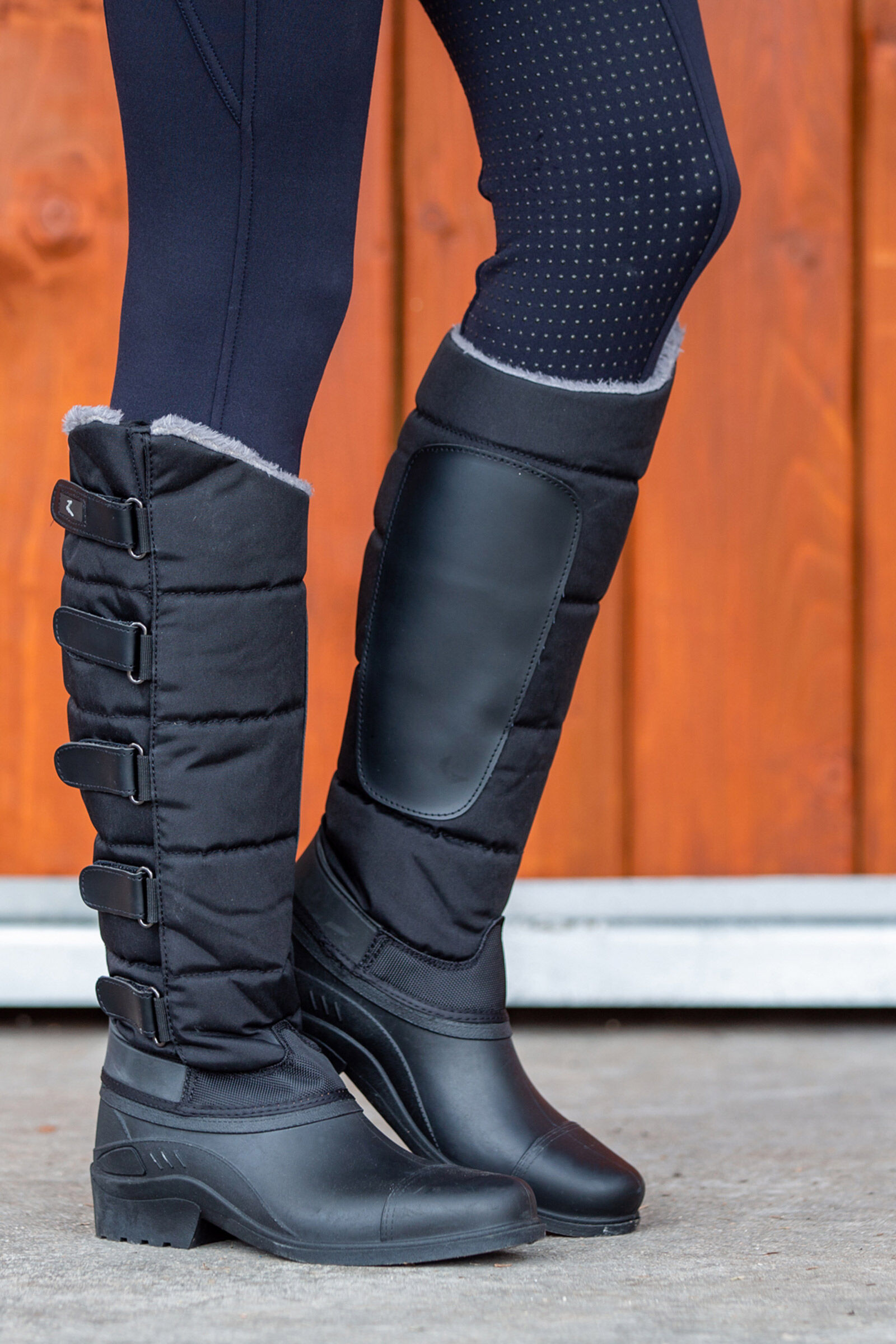Womens grey leather riding sales boots