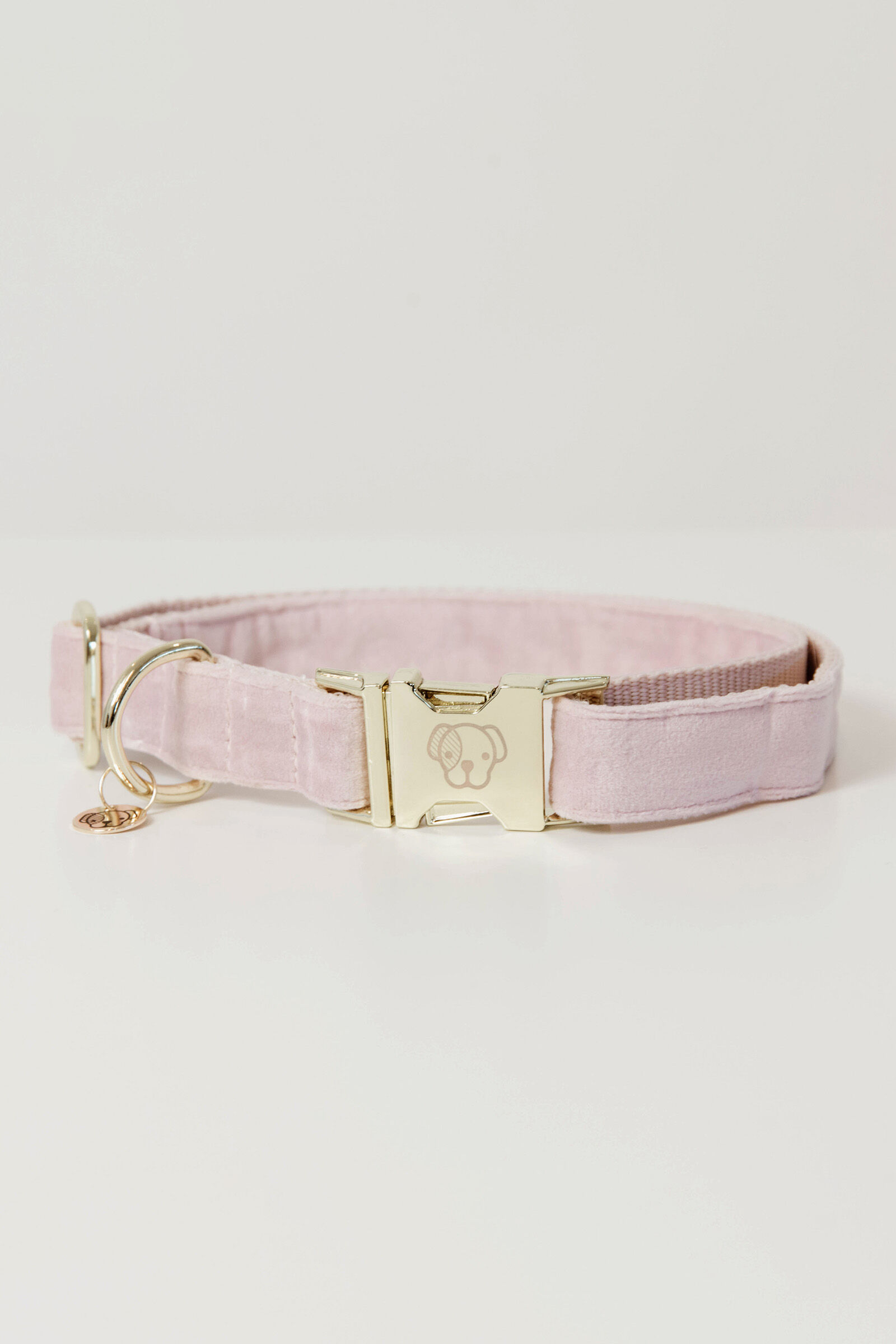 Pink velvet dog collar 2025