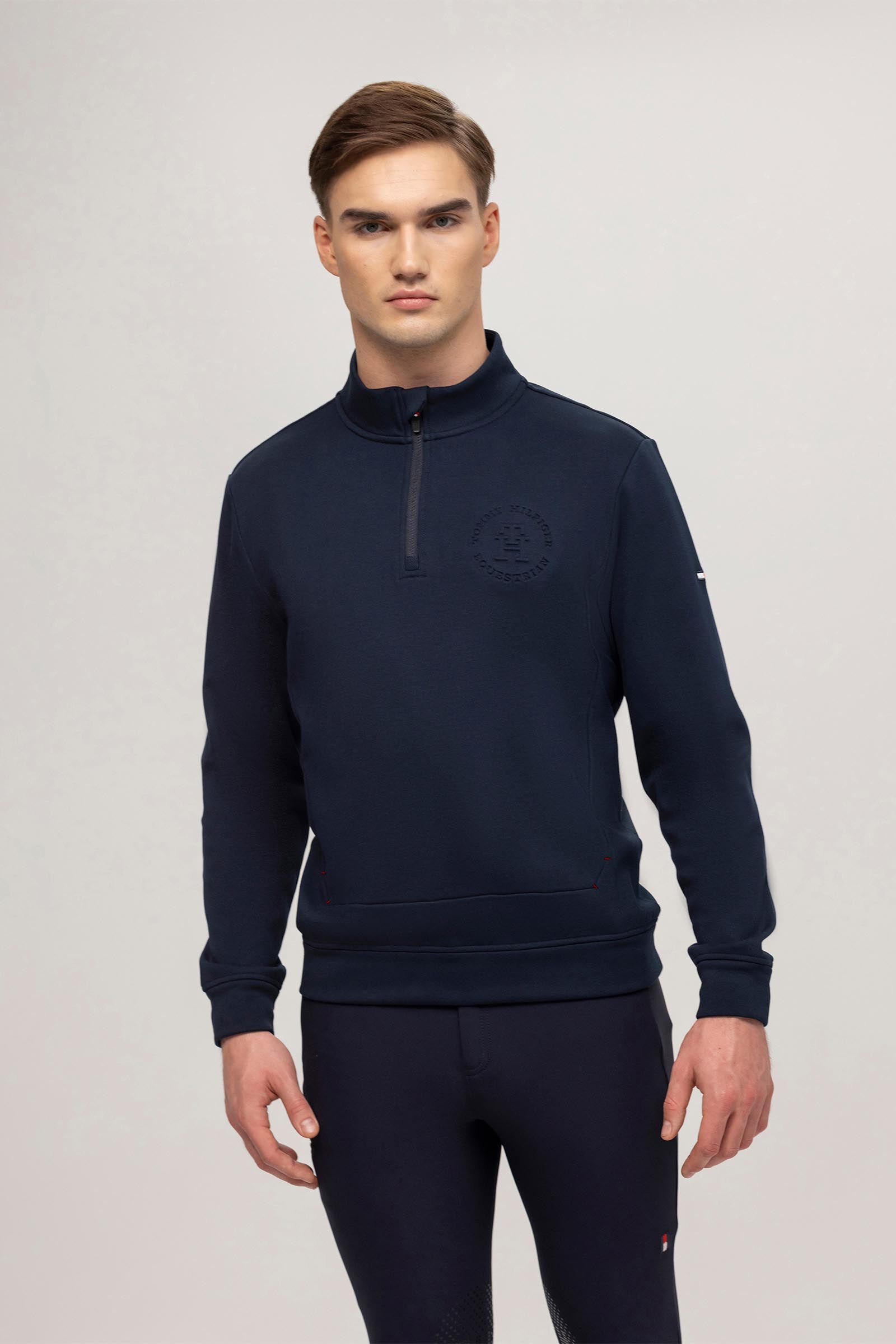 Tommy Hilfiger Equestrian Dallas Men s 1 4 Zip Sweatshirt horze