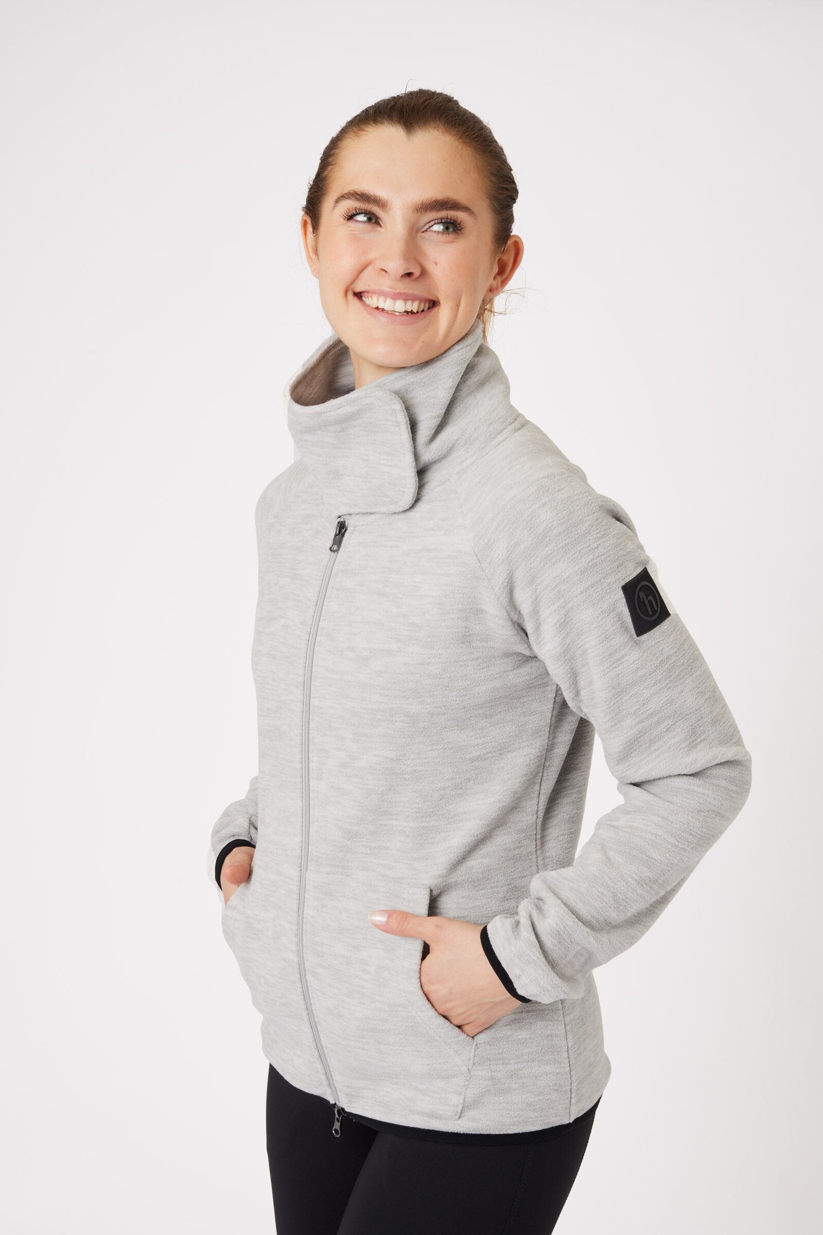 Bench funnel online neck fleece grey