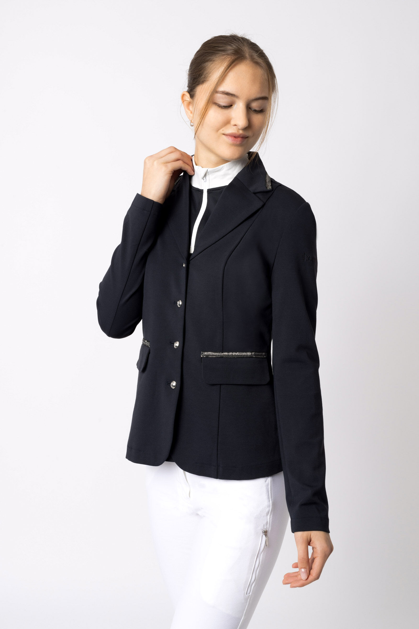 Women's riding jacket blazer top