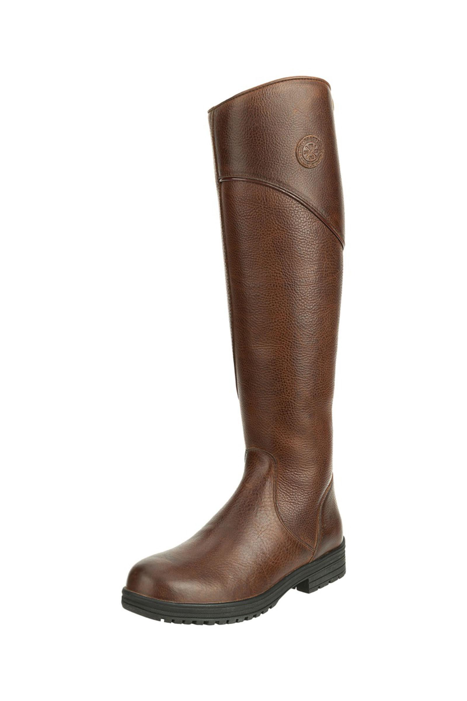 Quilted leather riding boots on sale