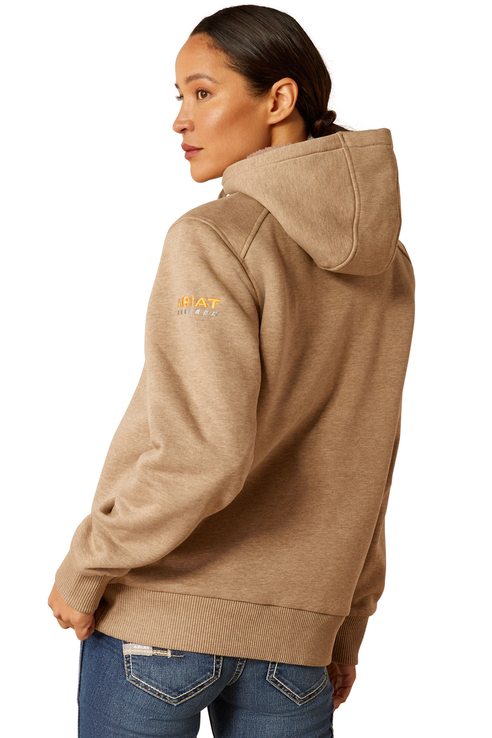 Ariat Rebar All Weather Sherpa Full Zip Hoodie horze