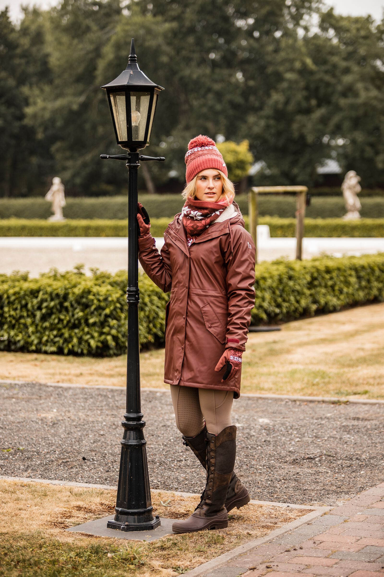 Raincoat with warm lining top