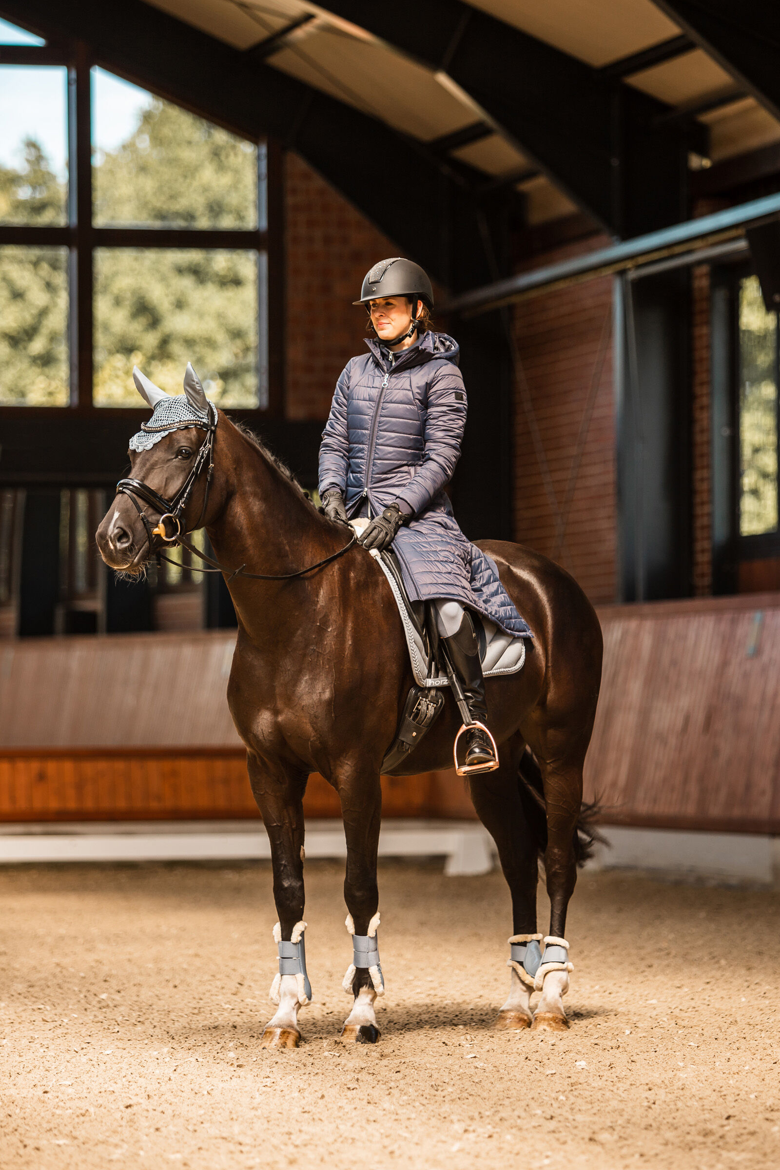 Long sales riding jacket