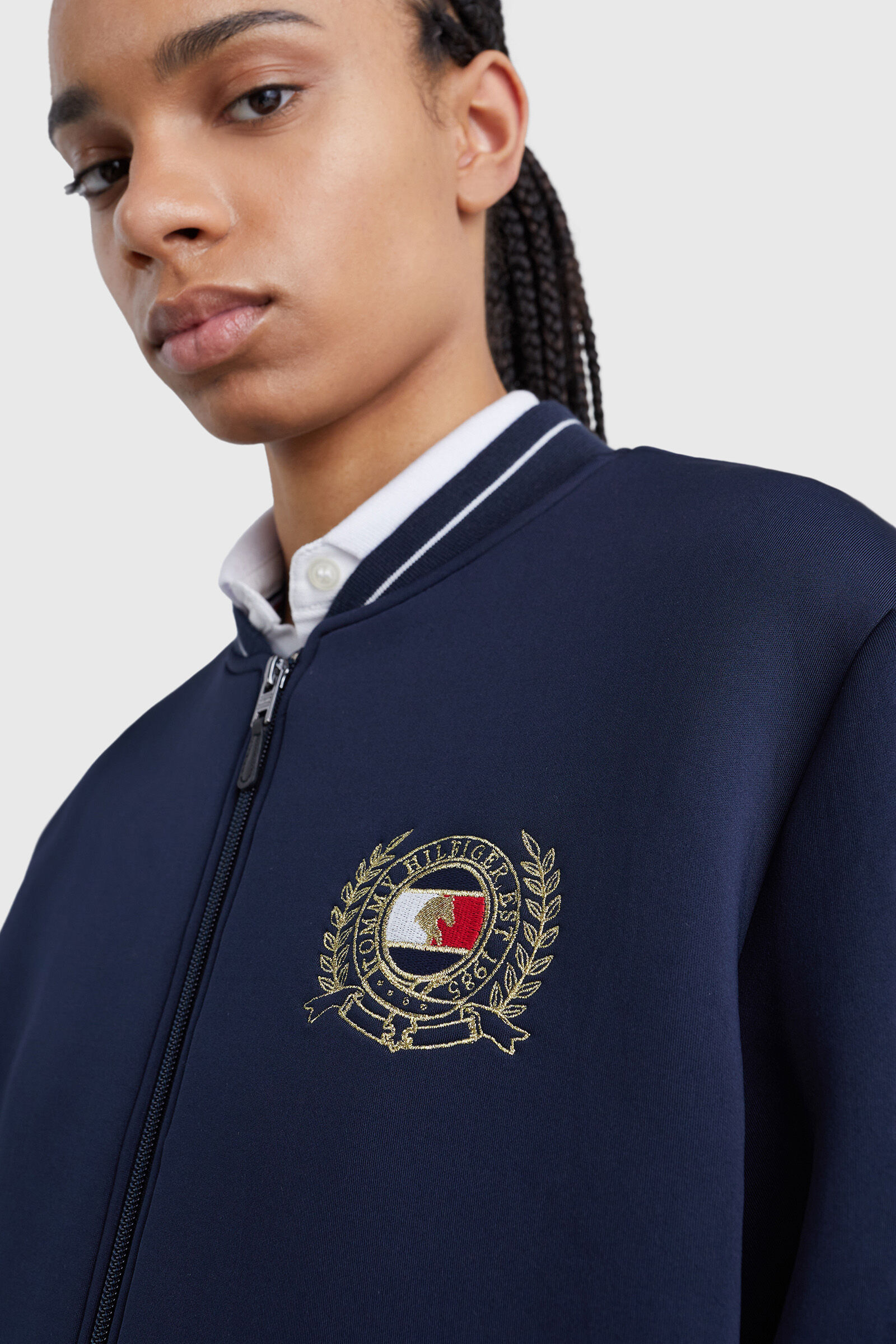 Tommy Hilfiger Equestrian Crest Bomber Sport Jacket horze