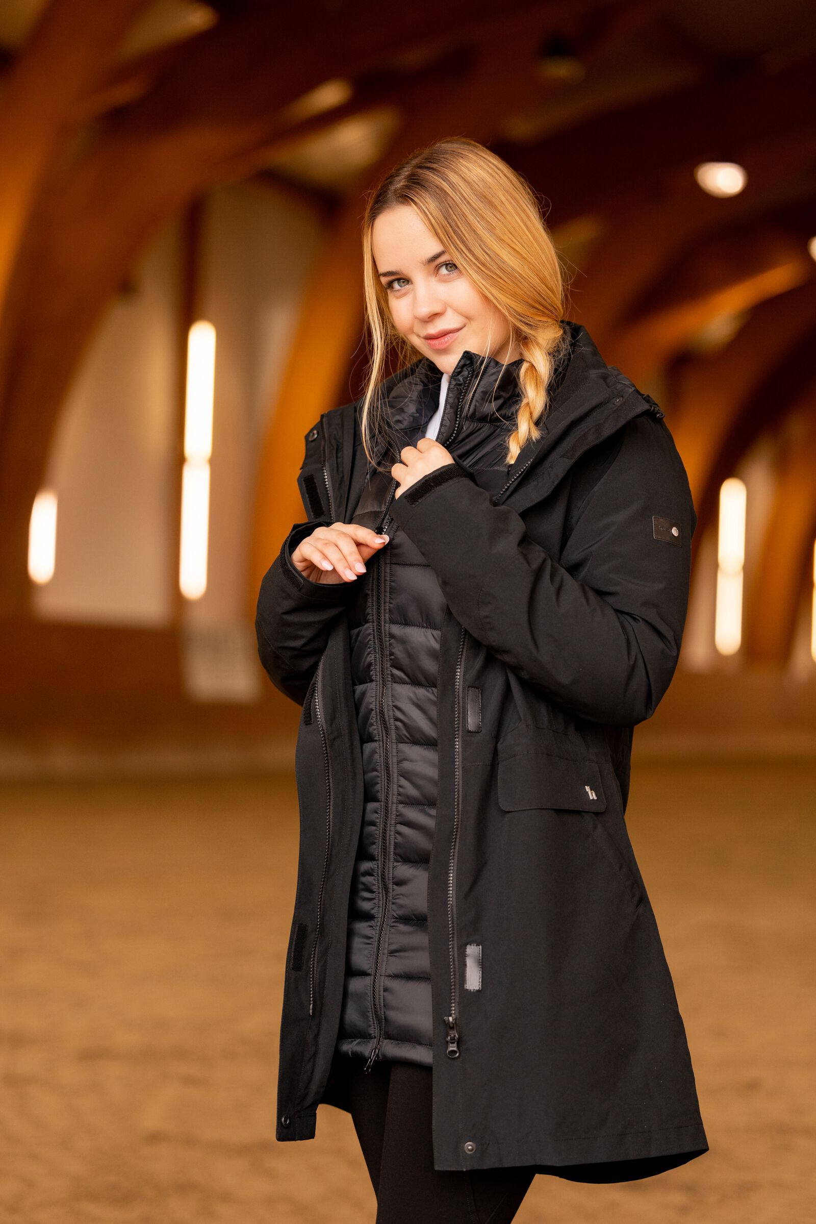 Horze Isabella Women s 3 in 1 Padded Parka Riding Jacket horze