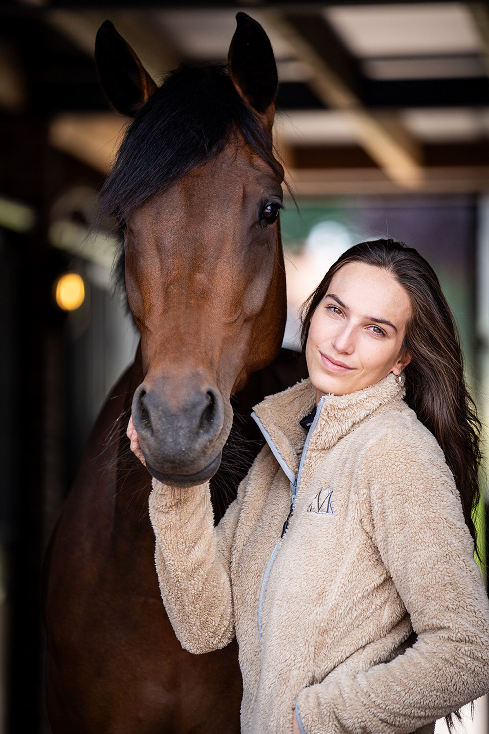 Mountain Horse Fuzzy Women s Fleece Jacket