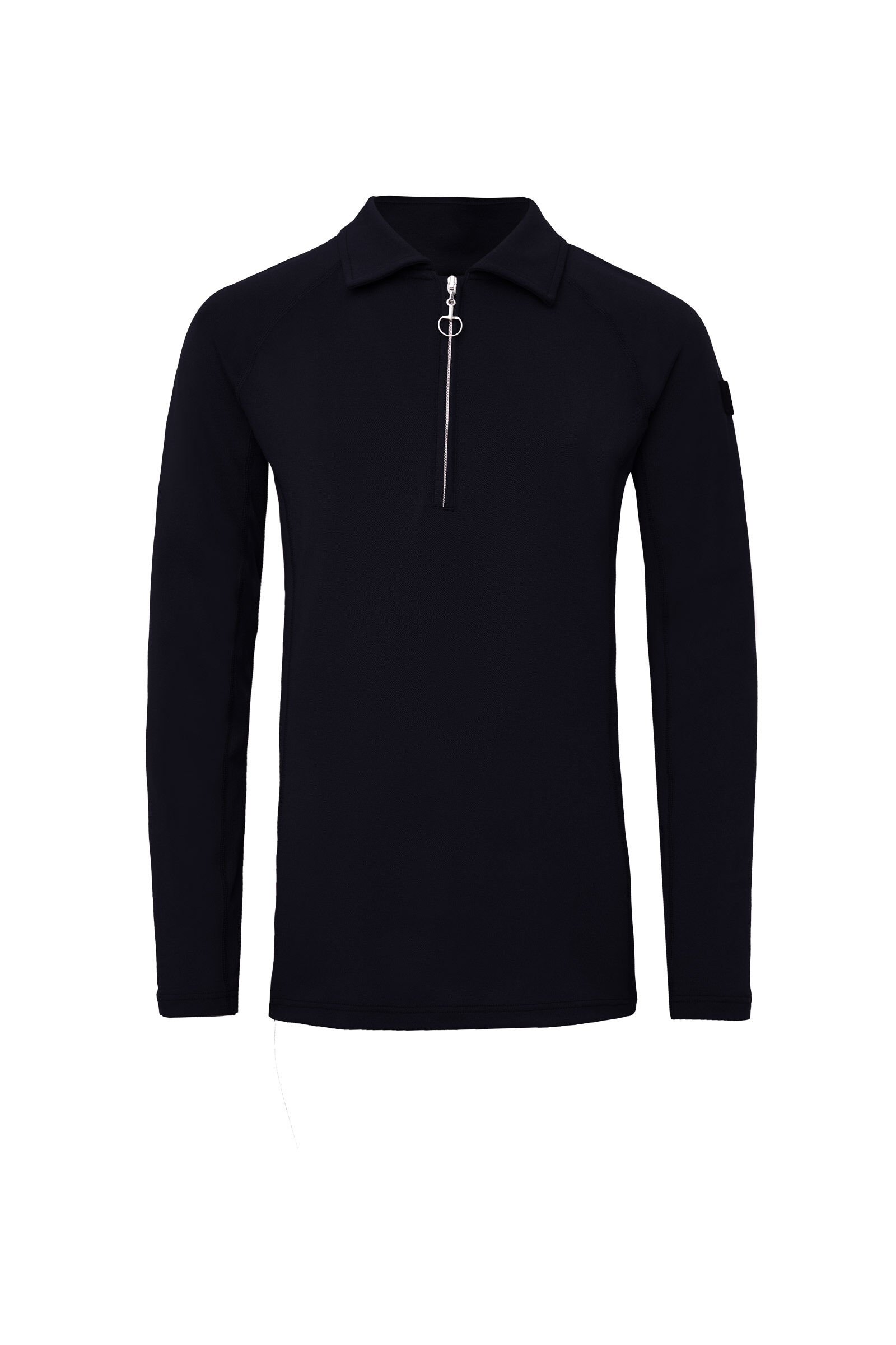 Long sleeve zip deals polo womens