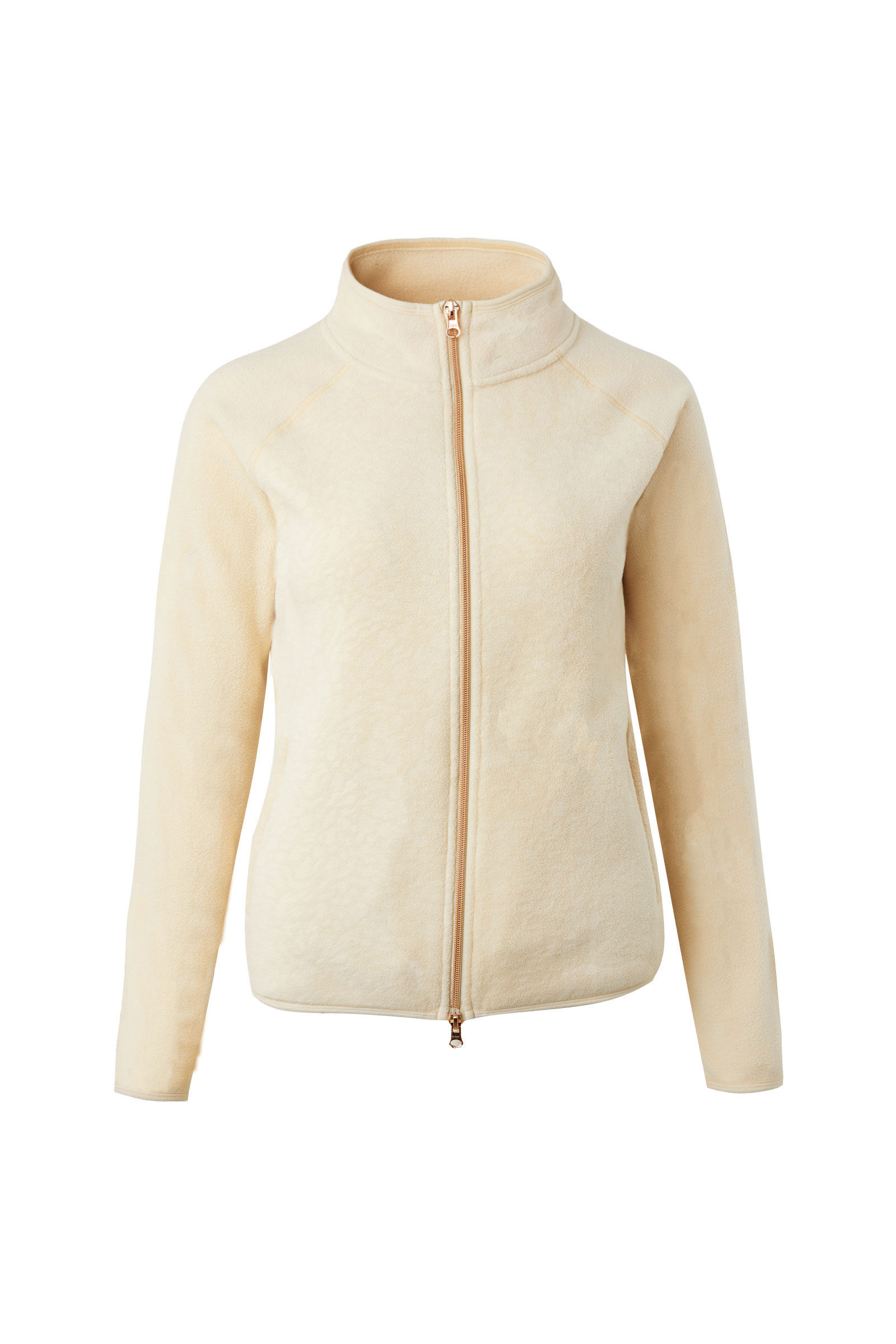 Beige fleece jacket women's cheap