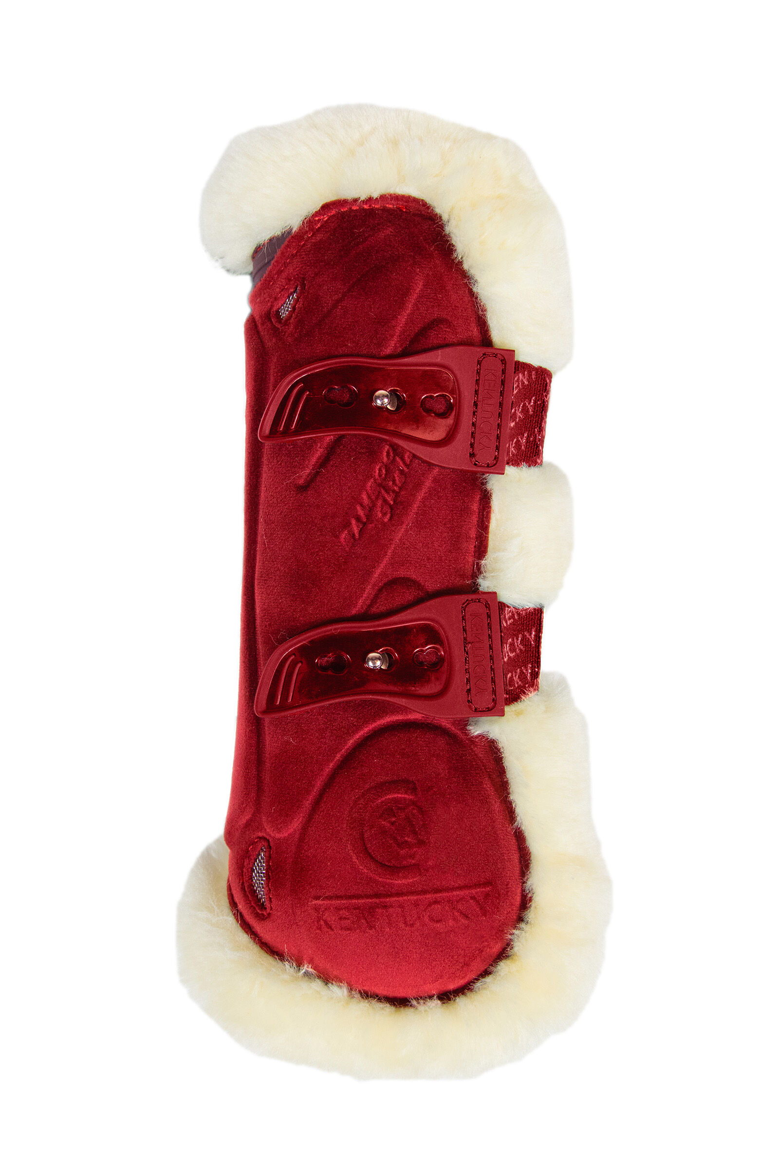 Red sheepskin boots clearance