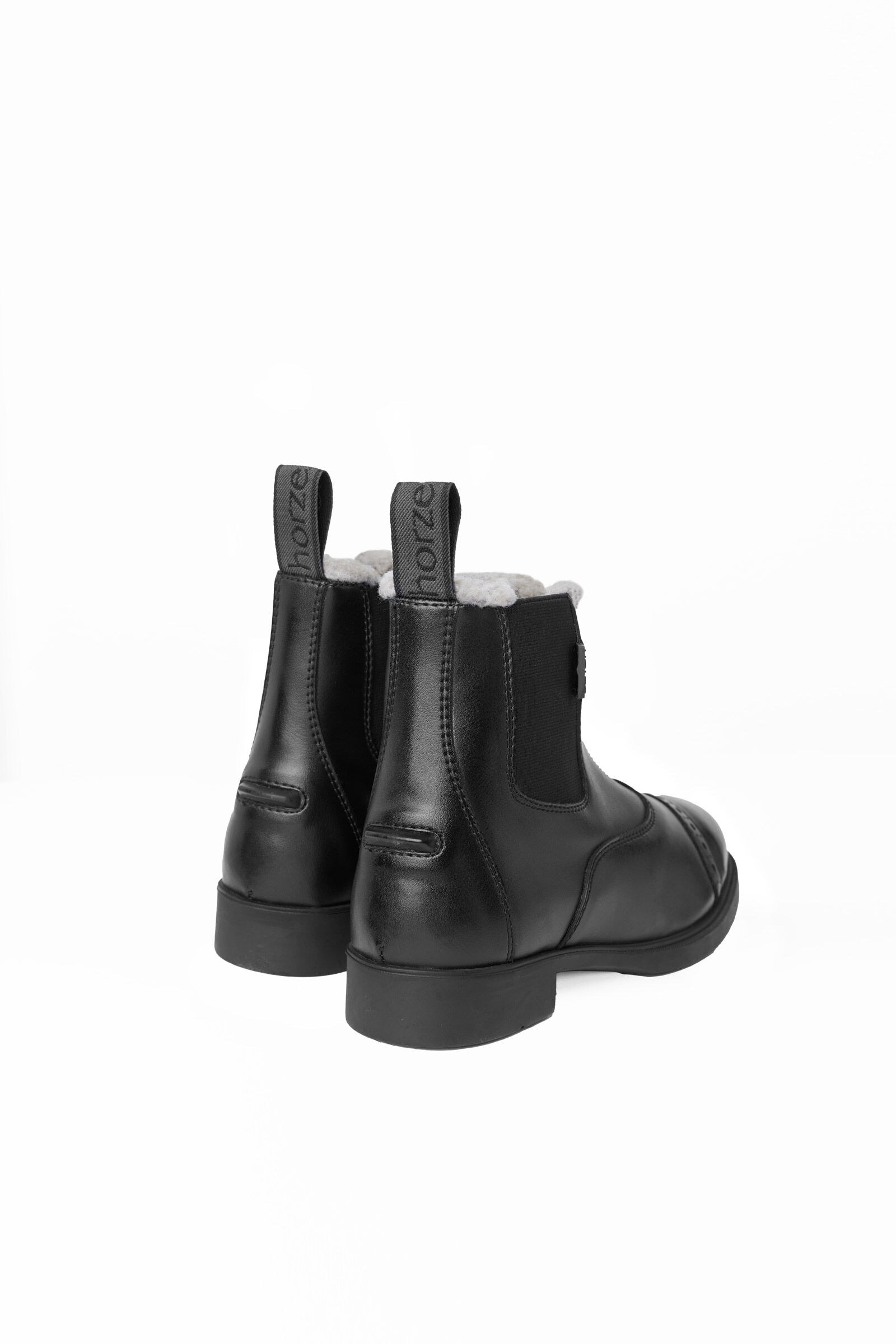 Horze Wexford Kids Front Zip Jodhpur Winter Boots with Faux Fur