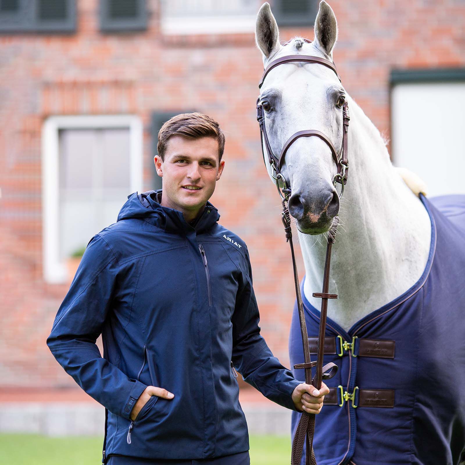 Mens waterproof horse riding sales jacket