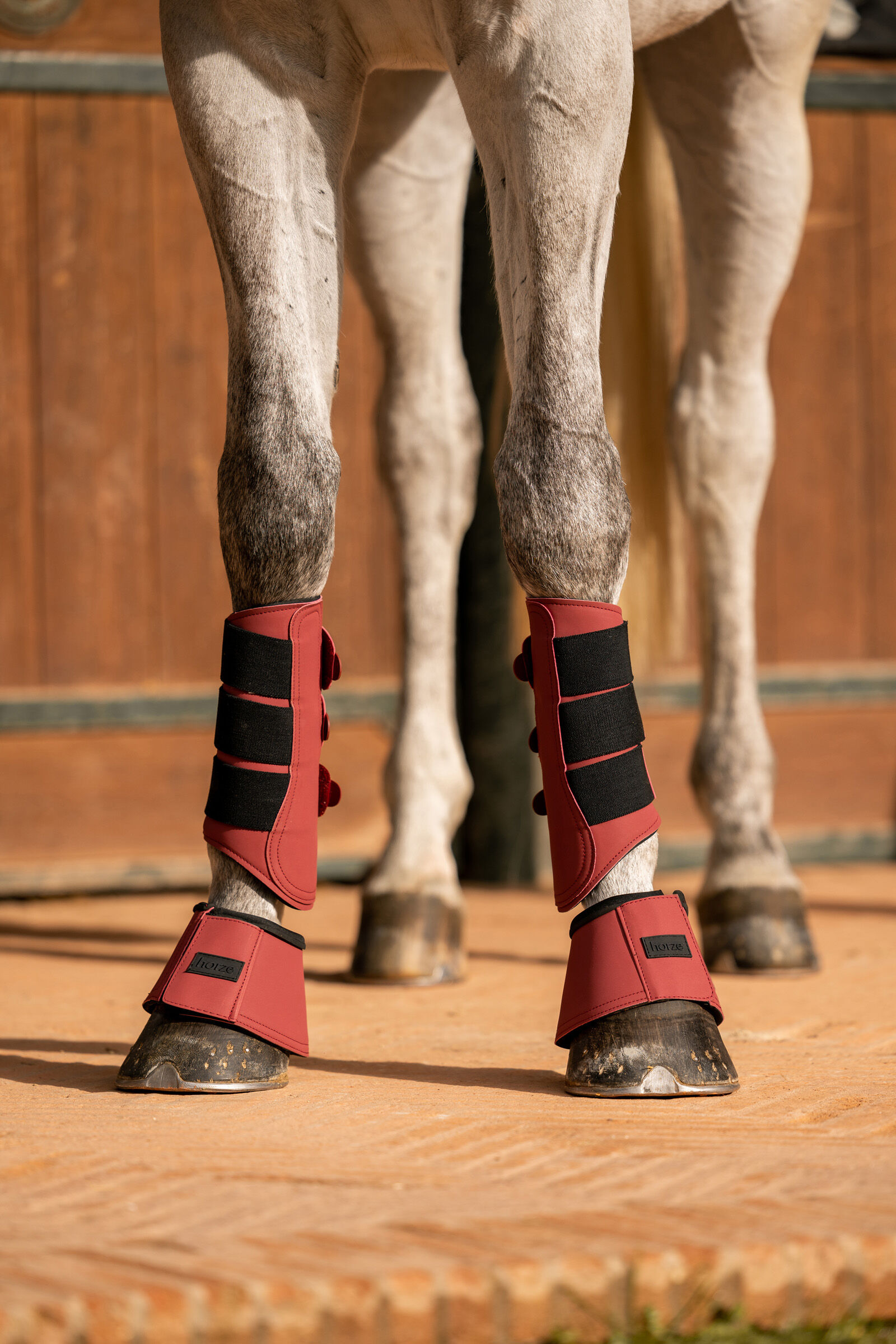 Maroon horse 2024 boots
