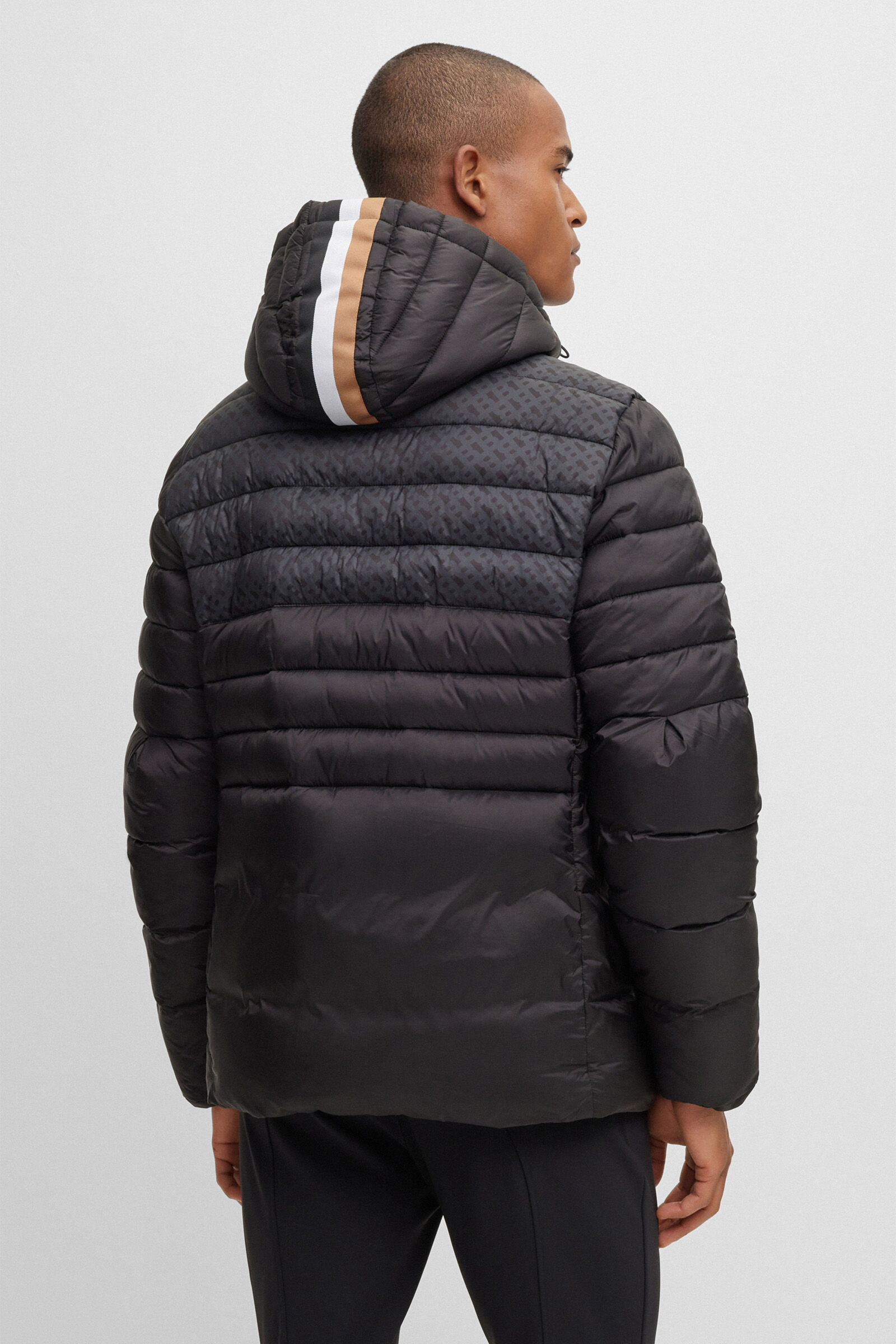 Men's winter jacket with hood clearance