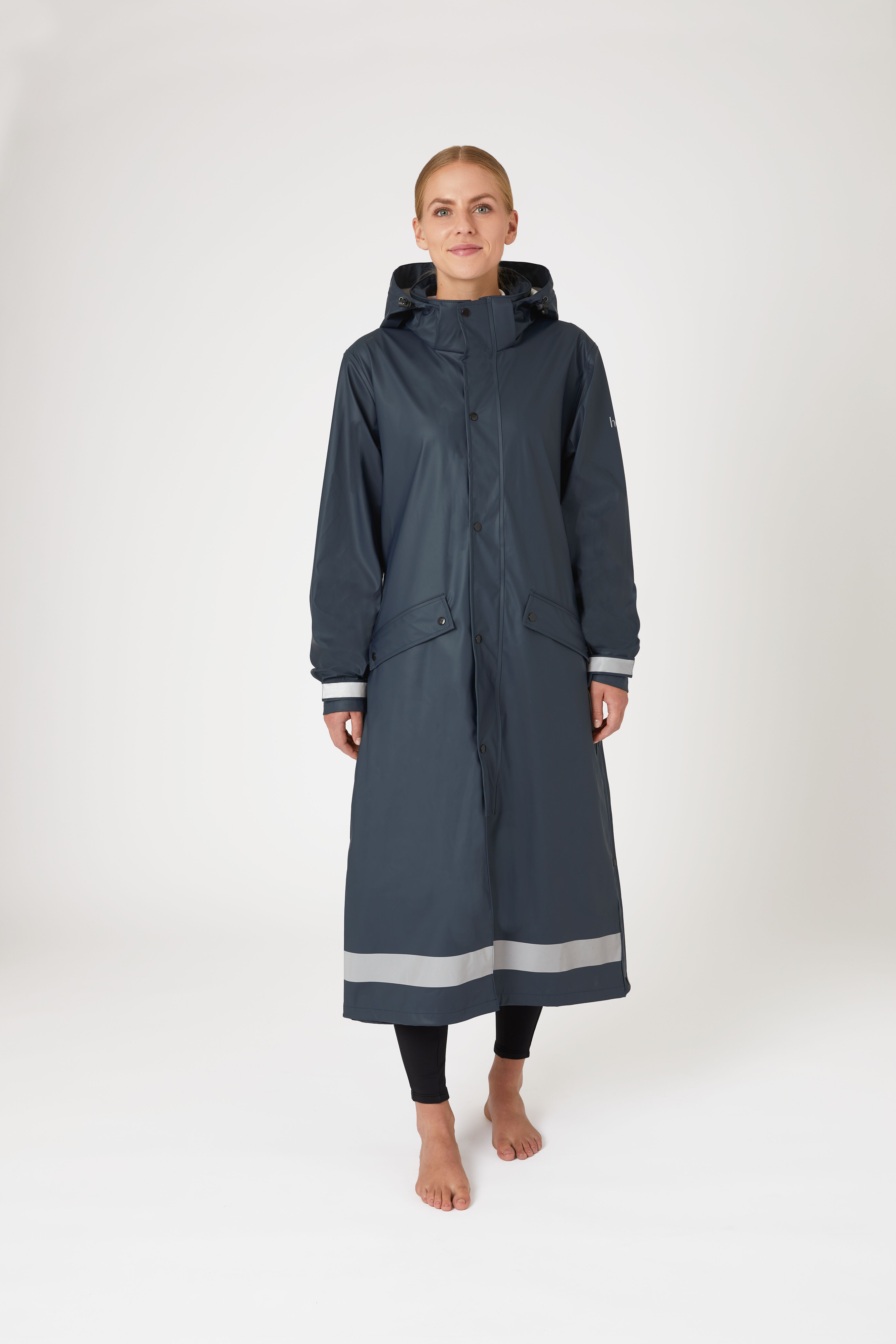 Ladies long raincoat top