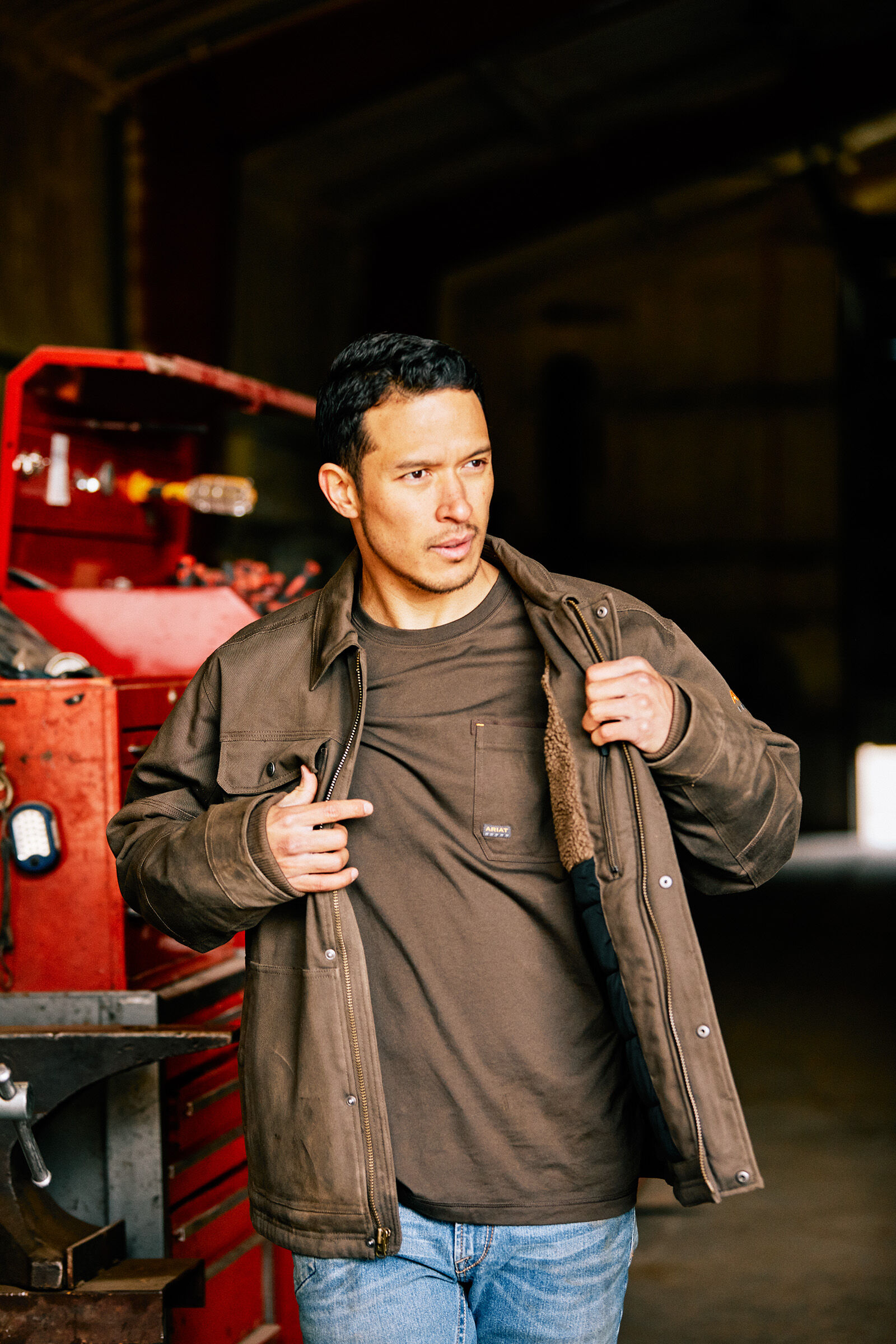 Ariat Rebar DuraCanvas Sherpa Lined Men s Coat