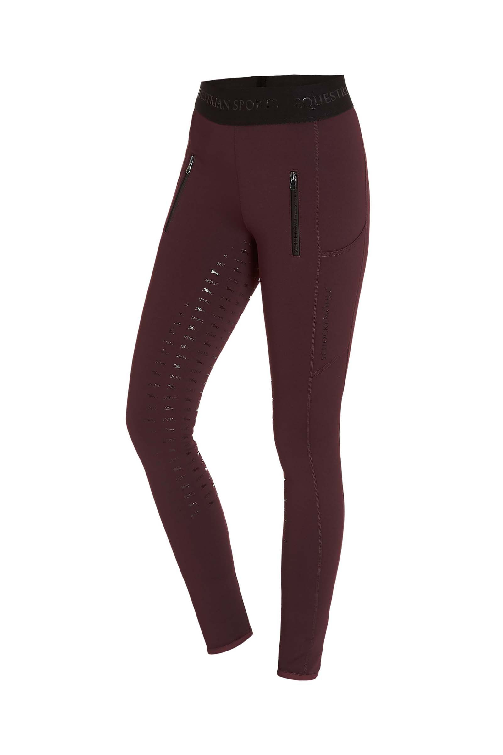 Schockem hle Sporty Women s Full Grip Winter Tights horze