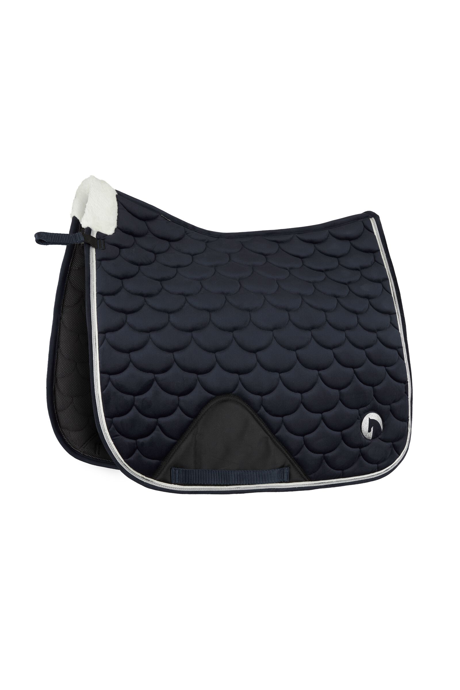 Horze Geneva Dressage Saddle Pad with Faux Fur horze