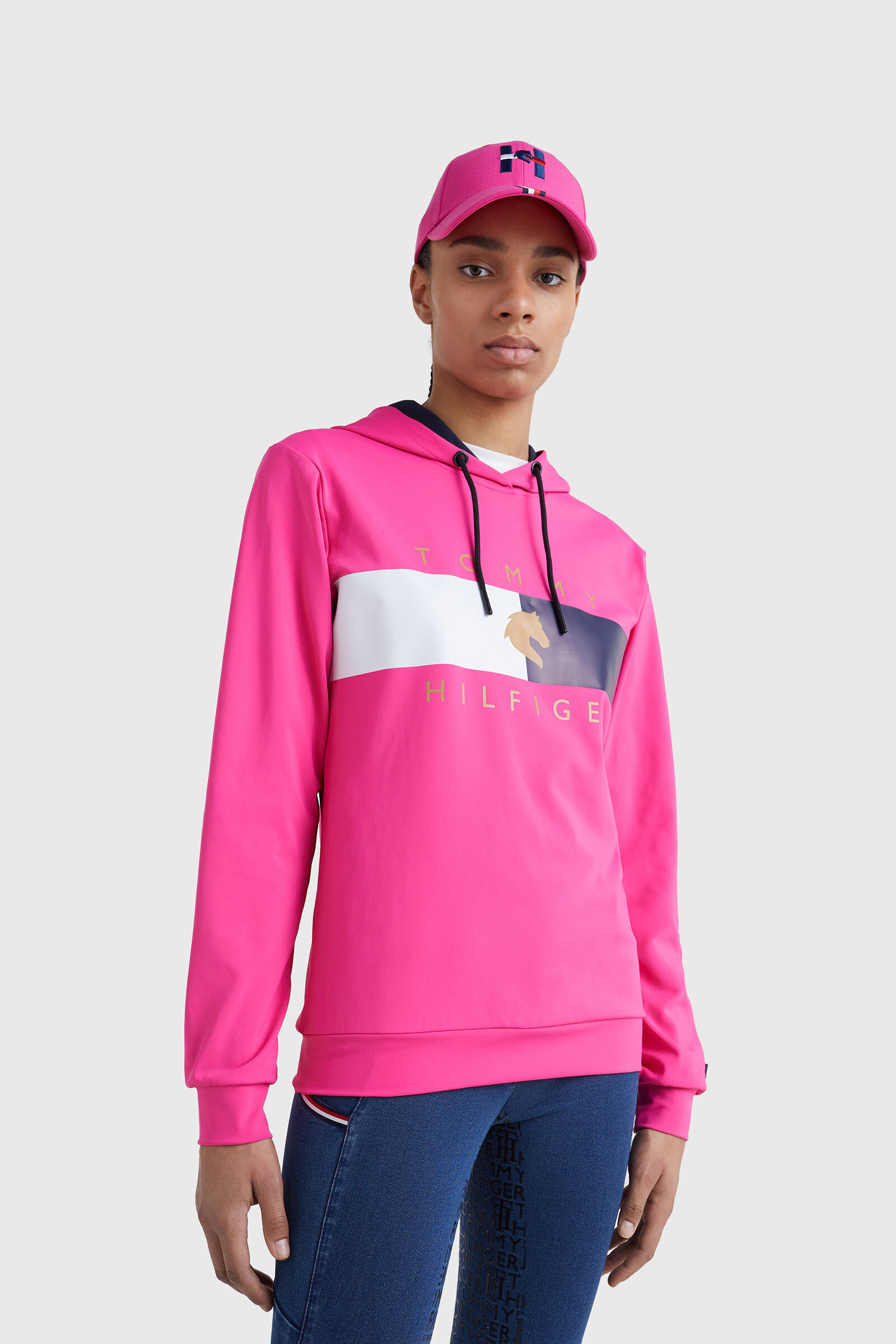 Tommy Hilfiger Equestrian Tommy Flag Performance Women s Hoodie