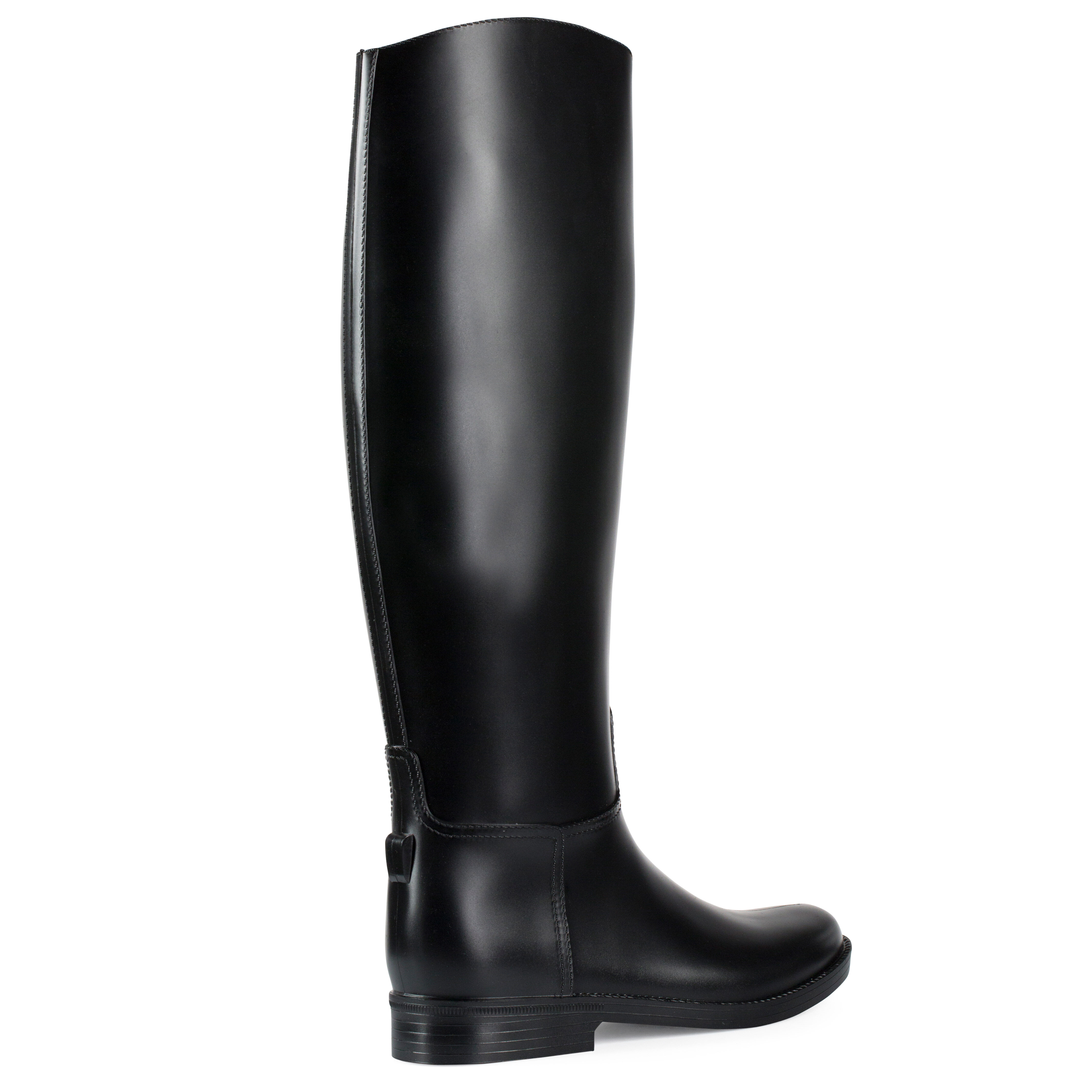 Women in online rubber riding boots