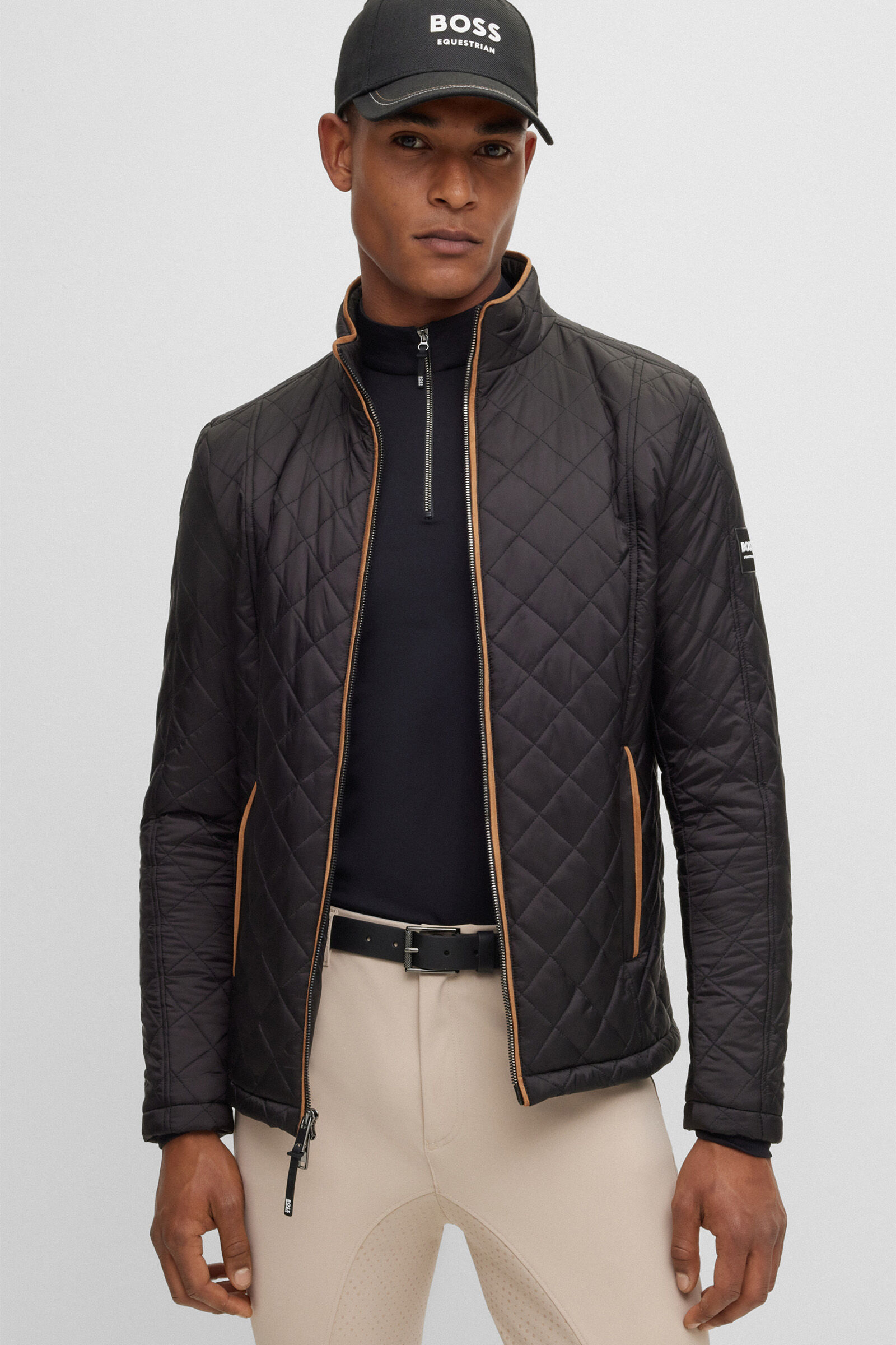 Hugo boss outlet quilted bomber jacket