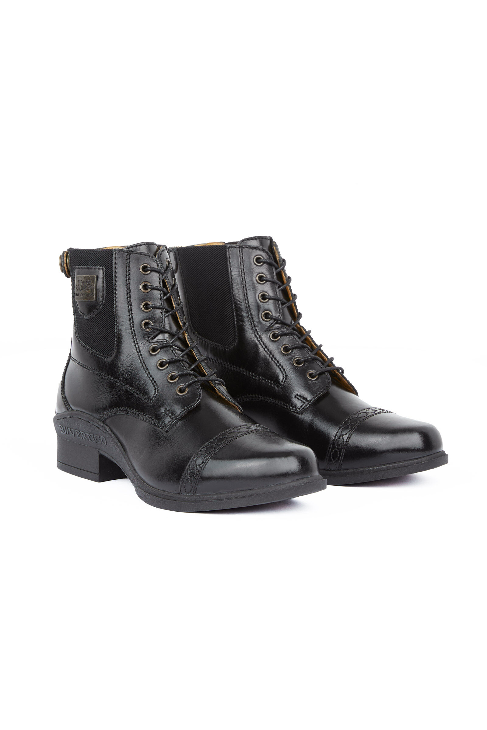 Black leather jodhpur boots cheap