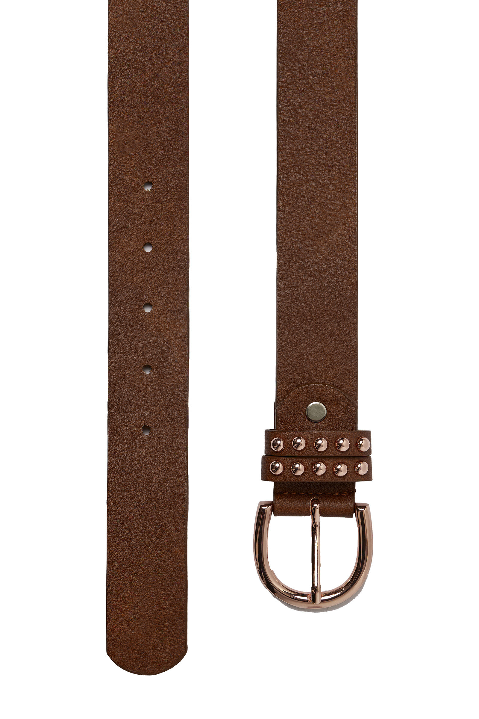Horze PU Leather Belt with Rose Gold Details horze