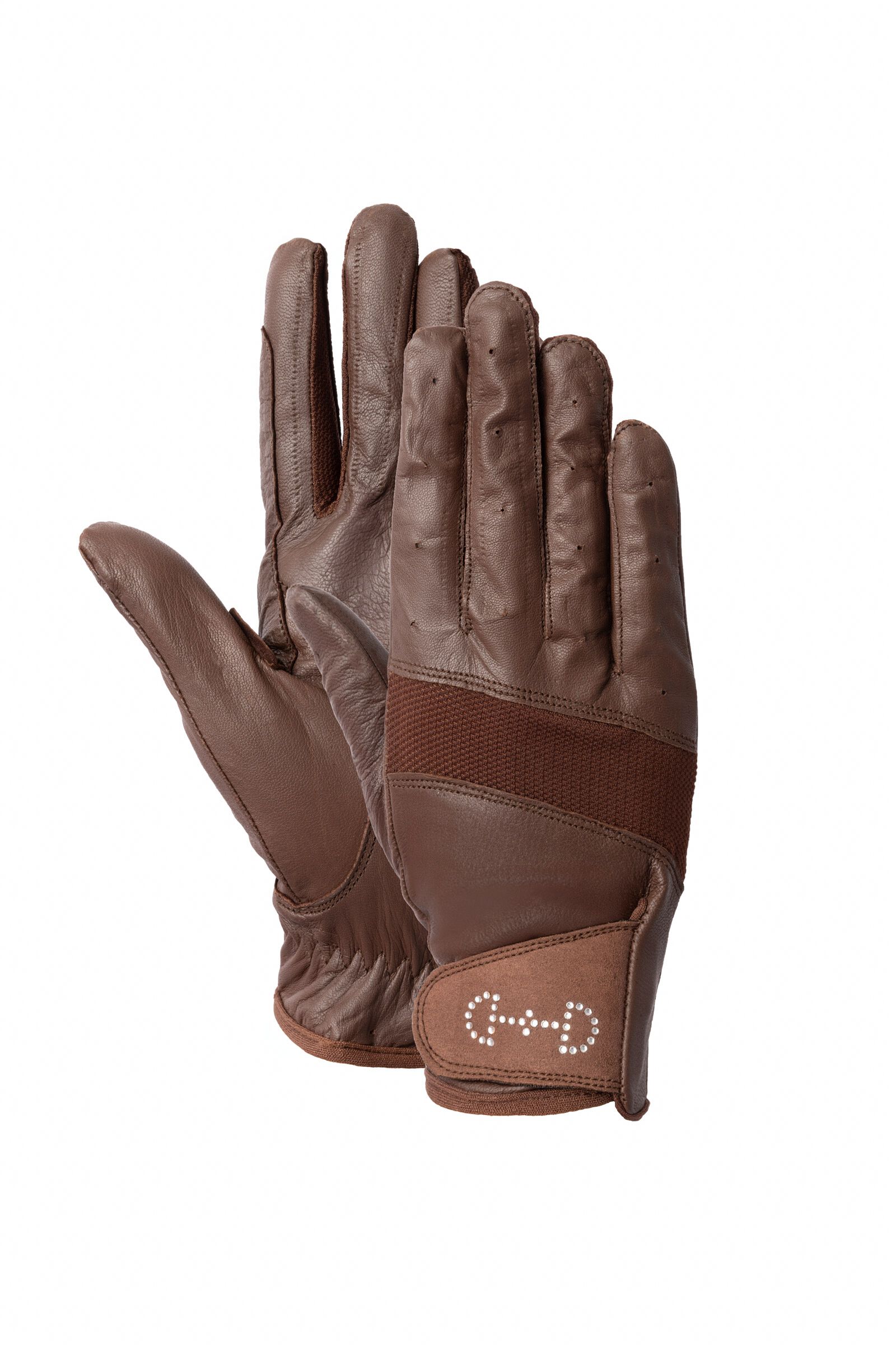 Horze Women s Leather Mesh Riding Gloves