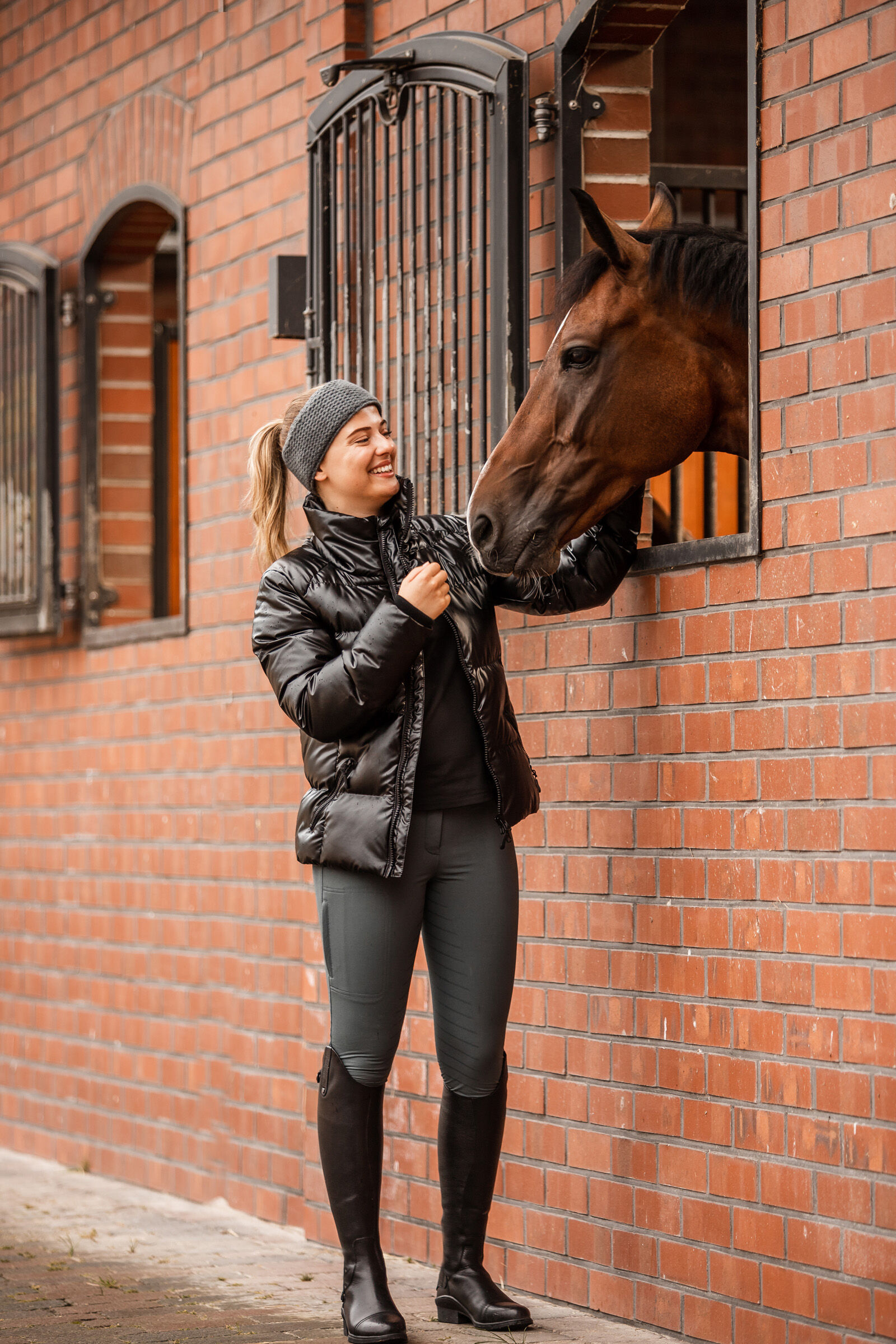 Horze Rianna Women s Shiny Padded Riding Jacket