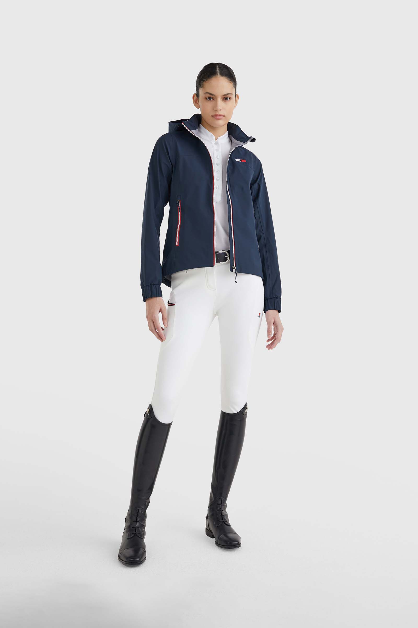 Tommy Hilfiger Equestrian Unicolor Women s Rain Jacket