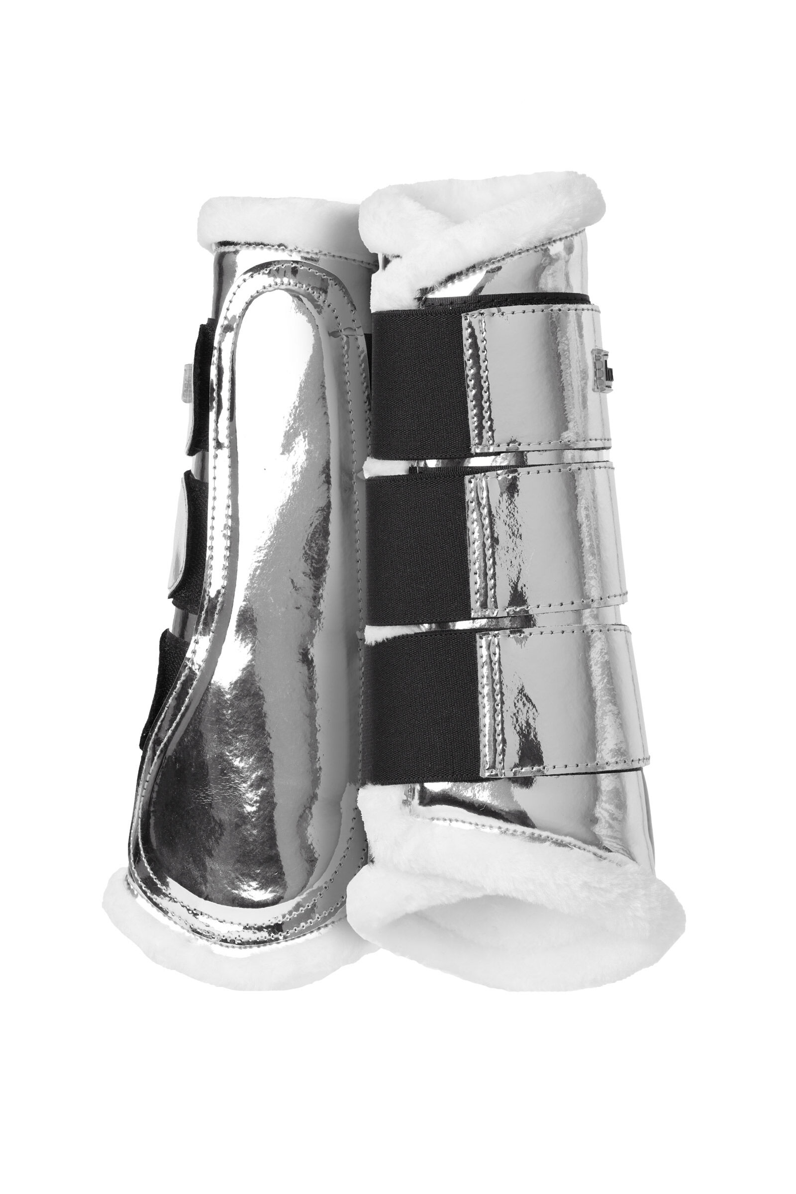 Silver shiny new arrivals boots